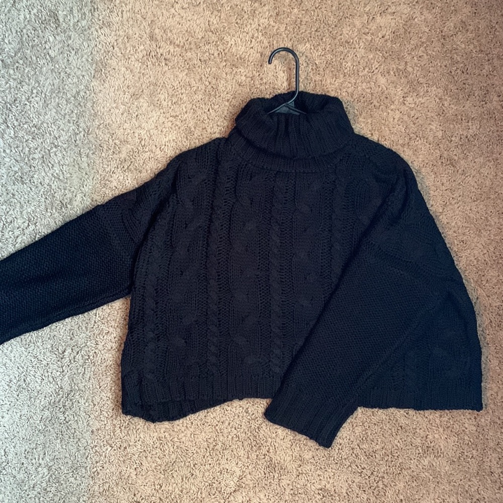 Black Turtleneck Sweater